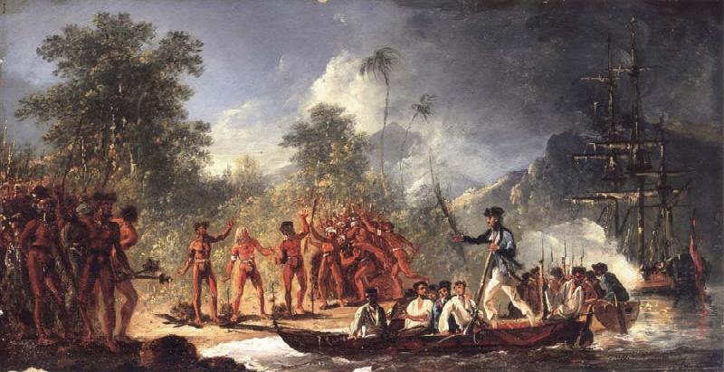 unknow artist The Landing at Tanna Tana one of the new hebrides France oil painting art